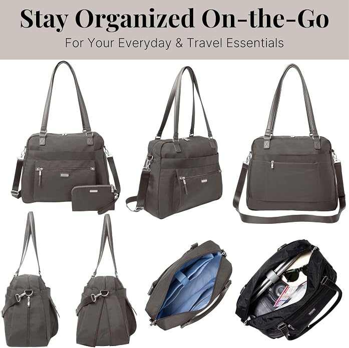 Baggallini Overnight Expandable Laptop Tote with RFID Phone Wristlet - Image 6