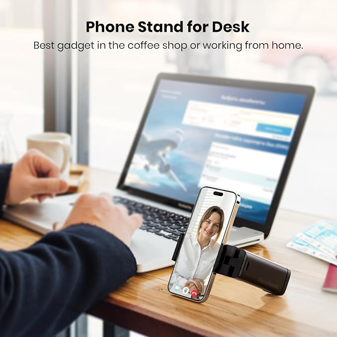 3 Pack Universal Airplane Phone Holder, Klearlook 360 Degree Rotation Travel Essentials Mount for Desk, Handsfree Stand, Flexible Accessories for Flying - Image 4