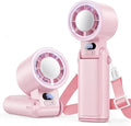 Portable Handheld Turbo Fan, 1-199 Speed Adjustable, Pink | 4 IN 1 Pocket Design with LED Display, High-Power Motor, Rechargeable Battery, Mini Fans for Indoor/Outdoor/Travel/Work by Deyhoc