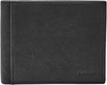 Fossil Men's Wallet, Ingram Leather RFID-Blocking Bifold Wallet with Flip ID, Black by FossilWatches
