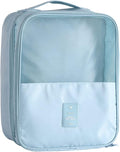 Shoe Bag for Travel, Travel Shoe Bag for Packing, Hold 3 Pairs of Shoes, Travel Essentials for Flying Shoe Organizer Shoe Storage Bag for Travel Light Blue by ENETECk