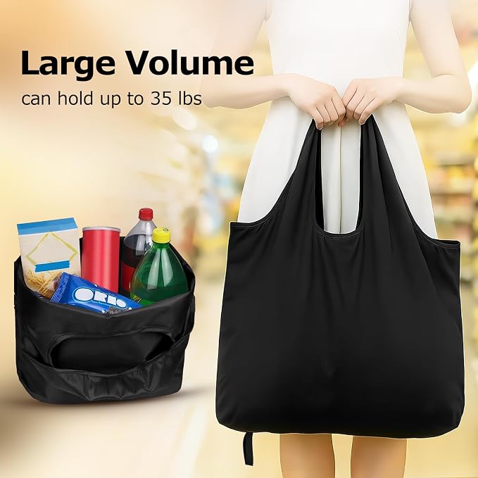 Foldable Shopping Bag, Reusable Grocery Bag Holder, Tote Bags - Image 5
