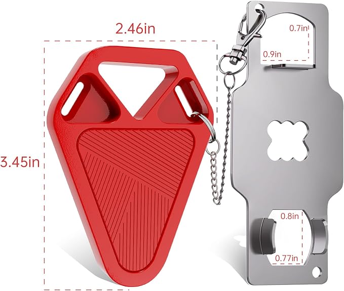 Portable Door Lock Travel Door Locks for Hotel Rooms Apartment Locks Home Security Defender Door Lock Latch Extra Door Locker from Inside Safety Door Locks for Travelers Portable Lock for Door - Image 9