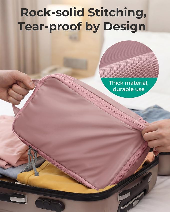 BAGSMART Compression Packing Cubes for Travel Essentials | 14 Set /6 Set /4 Set/2 Set, Lightweight, Durable - Image 6
