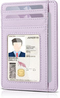 Teskyer Slim Minimalist Wallet for Men, RFID Front Pocket Card Holder | Ultra Slim Front Pocket Design, 8 Card Slots, RFID Protection, Smooth Faux Leather for Everyday Carry by TESKYER