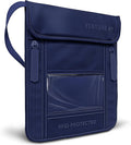 VENTURE 4TH Travel Neck Wallet, RFID Blocking Passport Holder - Sleek Navy by VENTURE4TH