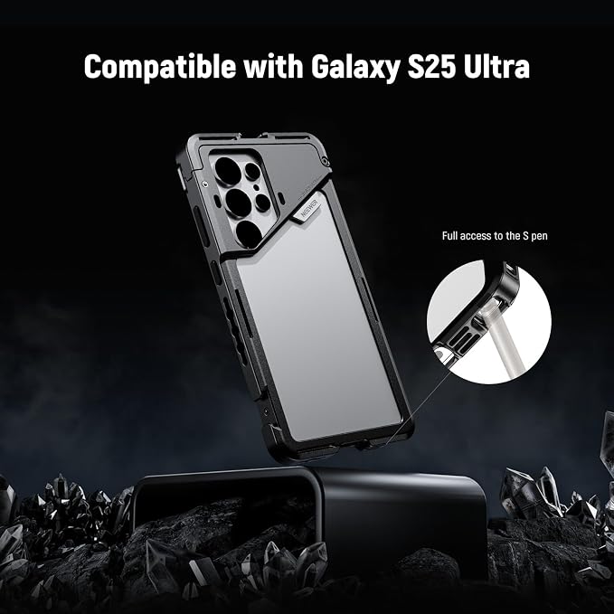 NEEWER S25 Ultra Phone Cage, Mobile Video Rig Phone Stabilizer with 67mm Filter Adapter, 17mm Lens Backplate, T Mount Lens Adapter, Compatible with Samsung Galaxy Moment T Series Lenses, PA082 - Image 6