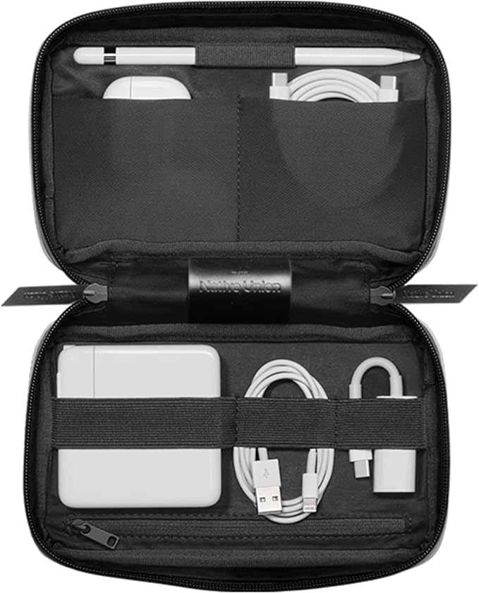 Native Union Stow Organizer – Premium Travel Tech Kit Crafted with Durable Canvas – Keep Essentials Organized with Flexible Storage & Quick-Access Pocket for Cable, Charger, SIM Card & More(Sandstone) - Image 3