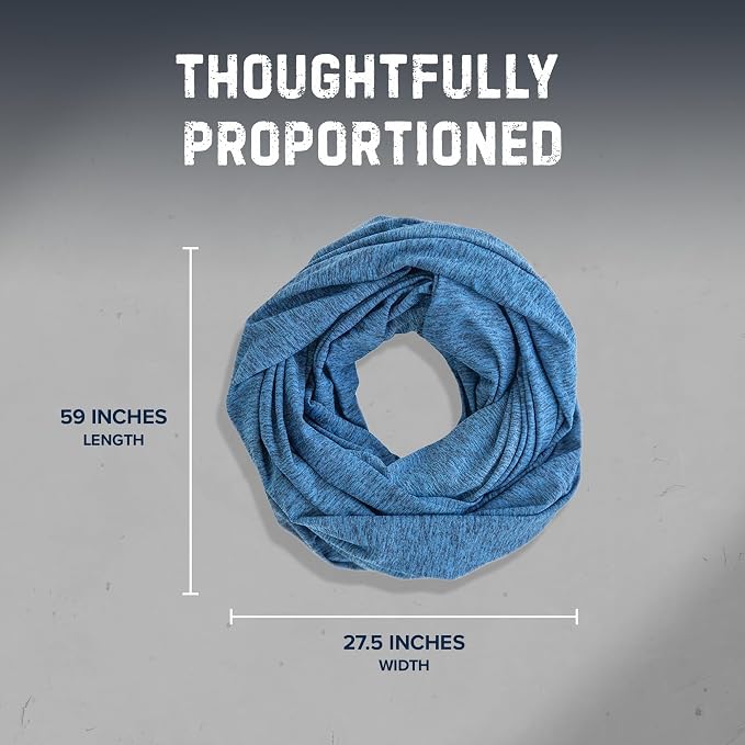 Zero Grid Infinity Travel Scarf Loop with Hidden Zipper Pockets for Passport, Phone, Cash, Cards - Image 6