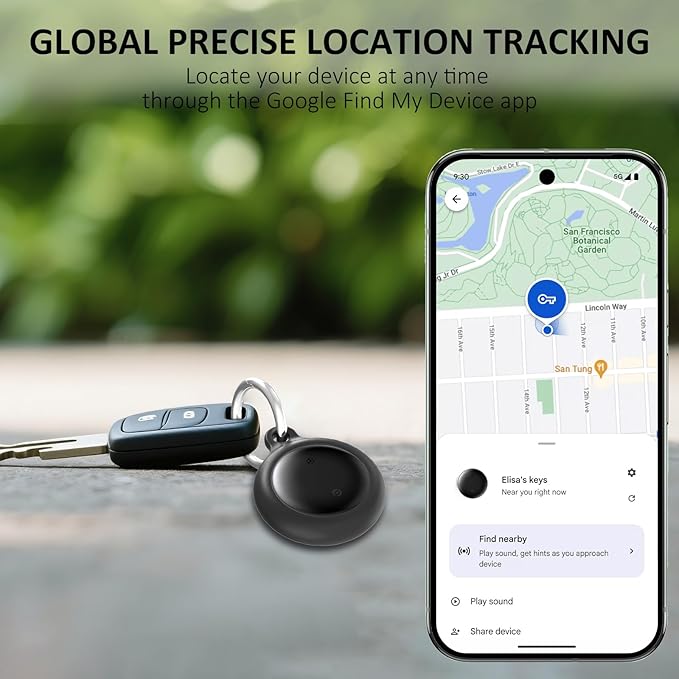 Bike Tracker for Android, Android Airtag Compatible with Google Find My Device App, Replaceable Battery Item Finder, Tracker Tag for Keys, Suitcase, Backpack, Wallet, Luggage (for Bike) - Image 3