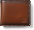 ID Stronghold Extra Capacity Bifold Wallet for Men - RFID Blocking Genuine Leather Wallet (Antiqued Brown) by IDStronghold