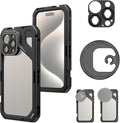 SmallRig for iPhone 15 Pro Max Phone Cage with 67mm Filter Adapter, Upgraded Quick Release Design Phone Video Rig Cage for Videography/Video Recording/YouTube/Live Streaming/Vlog - 4391B by SmallRig