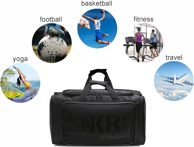 Sneaker Duffel Travel Bag for Men Shoe Bags for Travel Sneaker Bag Basketball Outdoor Sports Gym Bag Travel shoe bag With 3 Adjustable Compartment Dividers Travel Shoe Bags - Image 5