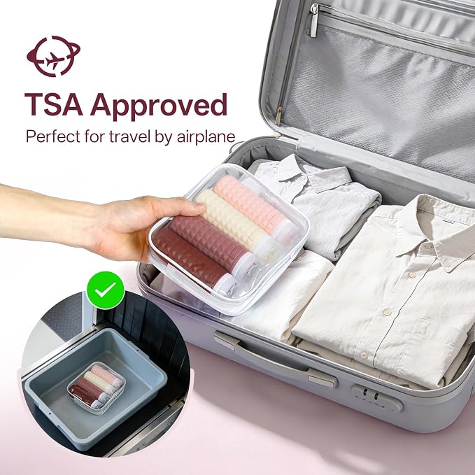 Travel Bottles for Toiletries, TSA Approved Travel Size Containers, Leak Proof Silicone Shampoo Bottles, Small Toiletry Containers with Clear Bag for Shampoo Conditioner Lotion - Image 6