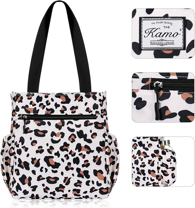 KAMO Floral Tote Bag - Waterproof Lightweight Handbags Travel Shoulder Bag for Hiking Yoga Gym Swimming Travel Beach - Image 4