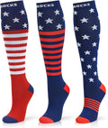 Medical Compression Socks for Women and Men 3 Pairs 20-30 mmHg Knee High Christmas Compression Stockings Circulation Best for Running Athletic Nurses by UUSOCKS