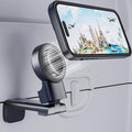 MiiKARE Magnetic Airplane Phone Holder Mount for Magsafe, Classic Black | Universal Hands-free Phone Holer with 360° Rotation for Flying, Accessory Travel Must Haves Phone Stand for Desk, Tray Table by MiiKARE