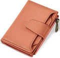 Small Wallet Women RFID Blocking Soft Leather Bifold Compact Card Holder Wallet for Women with Zipper Coin Pocket 4 ID Window by Airkit