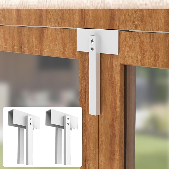 2 Pack Metal Bifold Door Lock Folding Door Lock Closet Door Lock Closet Protection Child and Pet Proof Bi-fold Door Lock Bifold Door Lock Child Safety Installation-Free - Image 8