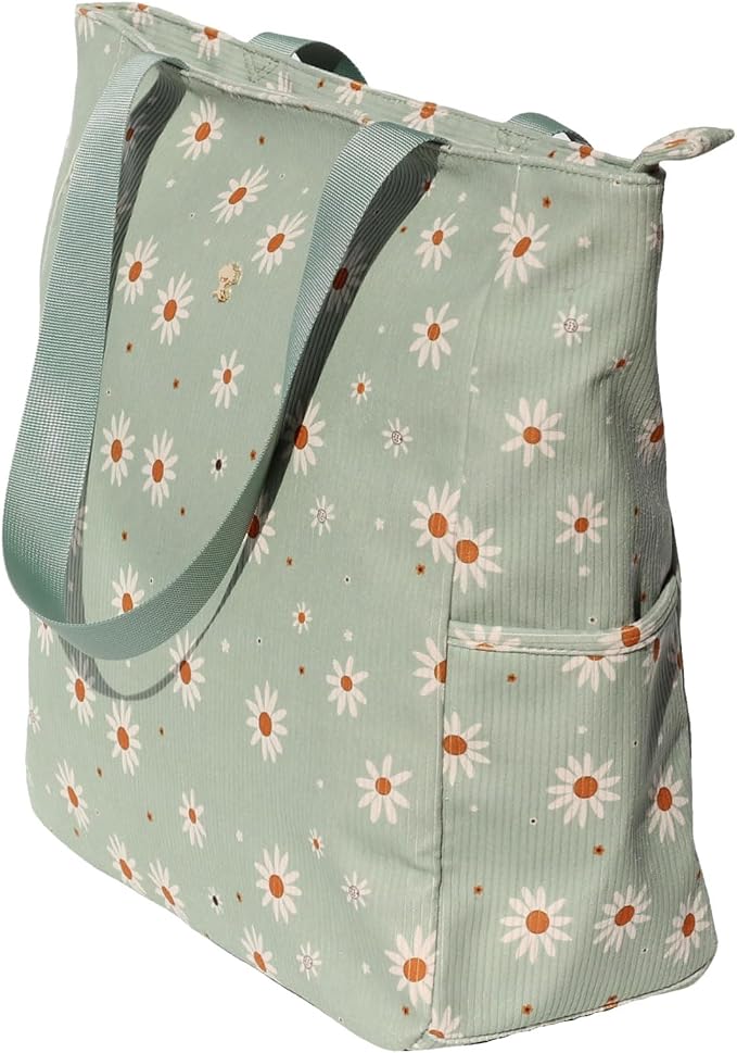 ESVAN Original Floral Water Resistant Large Tote Bag Shoulder Bag for Gym Beach Travel Daily Bags Upgraded - Image 4