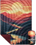 Puffy Camping Blanket,Large Camp Blanket Outdoor Camping Quilt Waterproof | Lightweight Printed Warm Packable Down Alternative Blanket for Camping,Traveling, Stadium, Hiking, Picnics by hotkoko