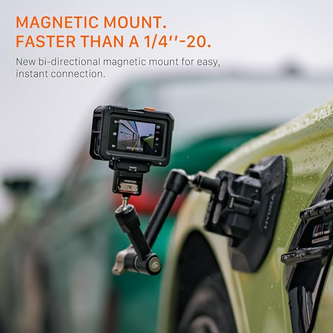 Tilta Camera Cage Base Kit Compatible with DJI Osmo Action 6 | Magnetic Quick Release Baseplate Included | 1/4"-20 Thread with Locating Points | Cold Shoe Receiver | Button Extension | Black | Includes full camera cage and quick release mounting basepl... - Image 7