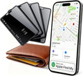 0.09in Slim Wallet Tracker Card for Apple iOS Find My App (4 Pack) | Air Tracking Smart Card for Wallet, Wireless Charging, IP68 Waterproof, Key Finder & Item Locator for Keys, Bags, Passport by HENDARI
