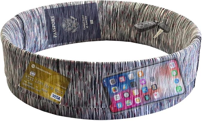 BANDI Pocketed Wraps – Running Waist Belt with Pockets for Phone, Money, Keys & Medical Devices | Secure, No-Bounce Travel & Fitness Belt, for Women and Men, USA Company - Image 2