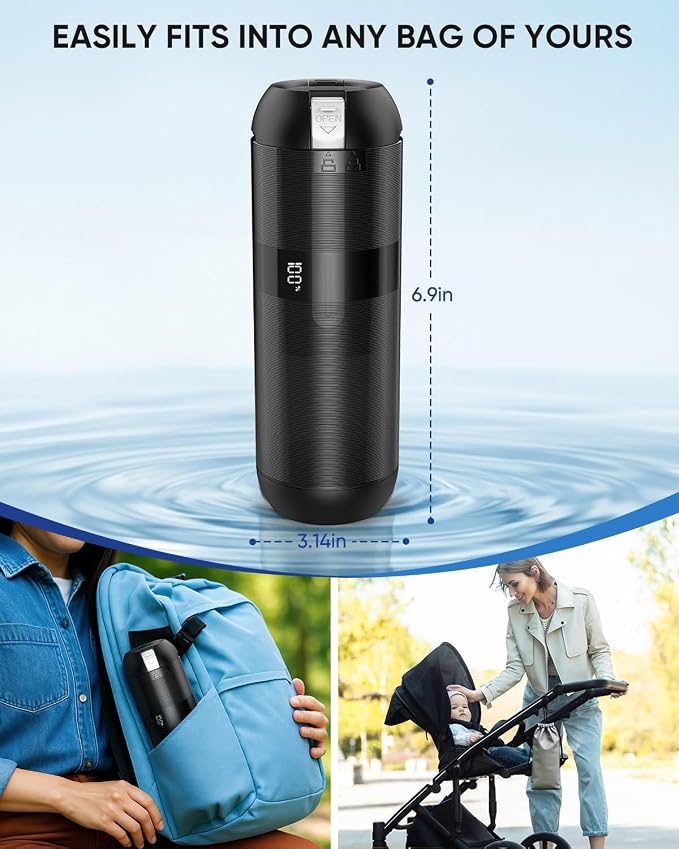 Portable Bidet for Travel - Electric Travel Bidet with 180° Adjustable Nozzle, 2 Spray Modes & IPX7 Waterproof | Rechargeable Personal Hygiene Solution for On-The-Go Adults - Image 7