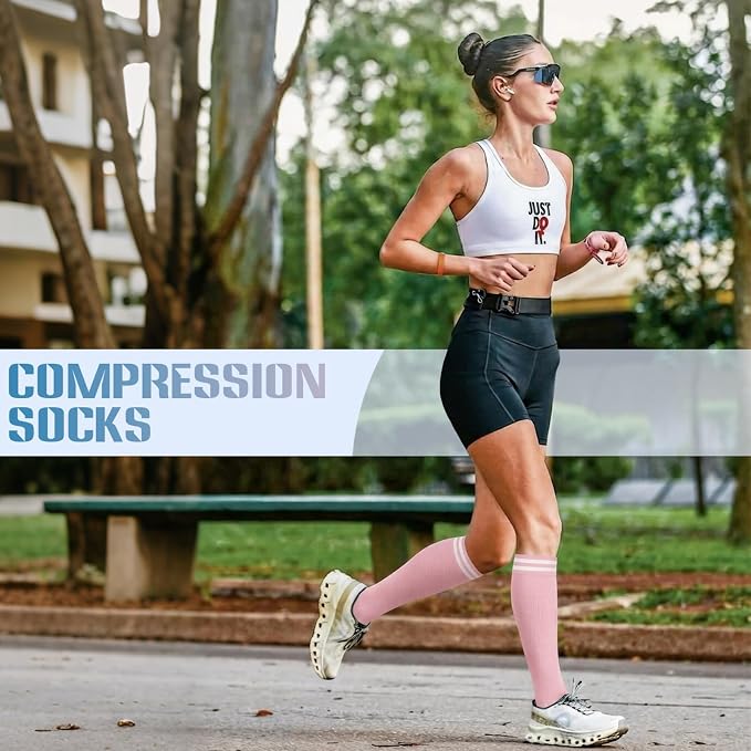 Sooverki Compression Socks for Women and Men Circulation (3/4 Pairs) is Best Support for Running Athletic Cycling Hiking - Image 5