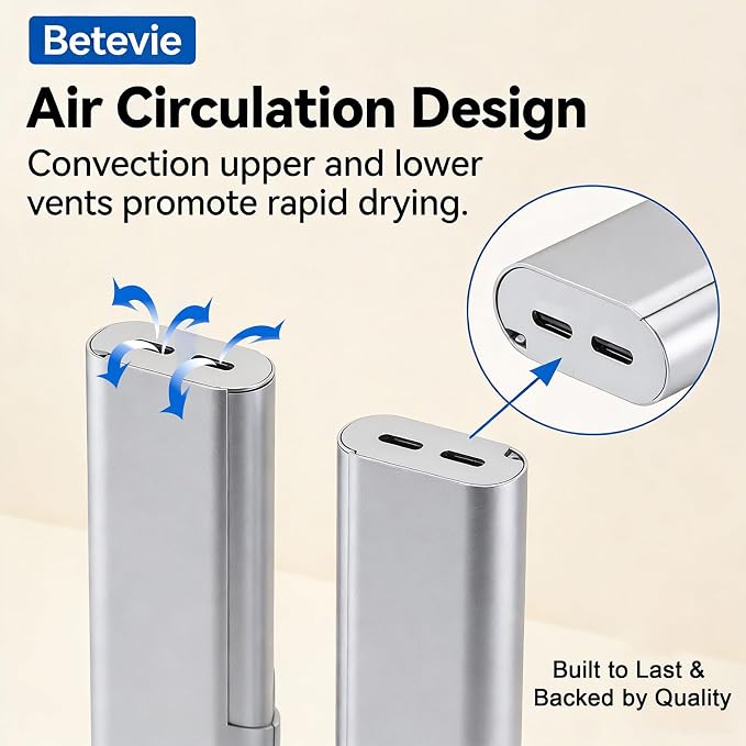 Portable Toothbrush Travel Case: Breathable & Dirt-Proof Hotel Camping Outdoor - Aluminum for Storage Recyclable Traveler (1, Silver) - Image 4