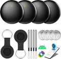 Bluetooth Tracker 4-Pack Smart Tag for Android & Samsung | 3-Year Battery Life, IP66 Waterproof,100db, Item Finder for Keys, Wallet, Luggage. Works with Google Find Hub. by WATSABRO