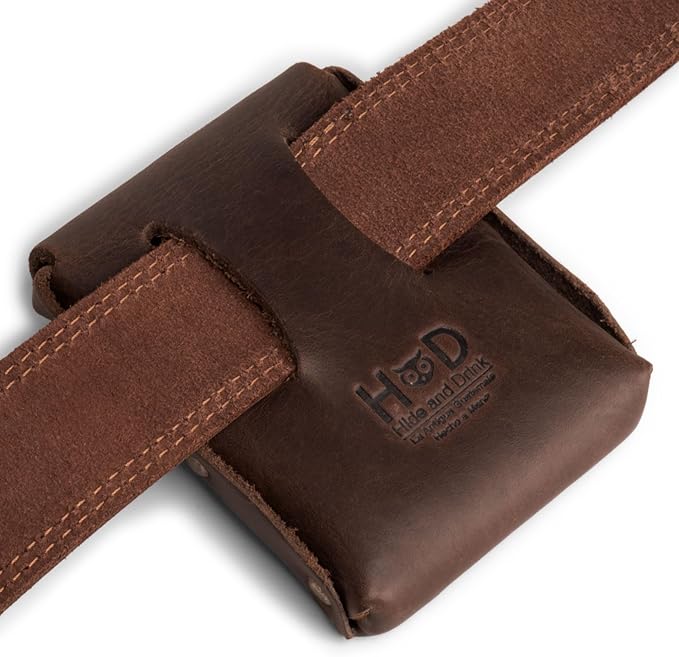 Hide & Drink, Waist Wallet, Holds Up to 20 Cards, Folded Bills & Coins, Charging Cables, Full Grain Leather, Handmade (Bourbon Brown) - Image 3