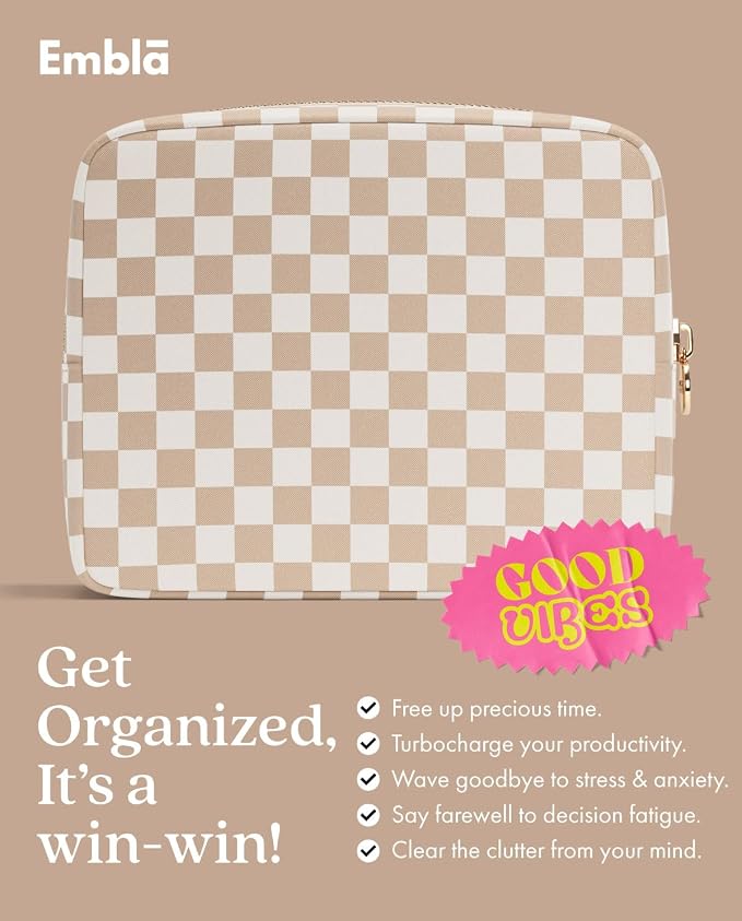 Makeup Bag for Women, Travel Cosmetic Organizer, Waterproof Toiletry Pouch | Large Nylon Cosmetic Bag with Zipper, Water-Resistant Beauty Pouch for Purse, Travel Essentials, Make up Case - Image 6