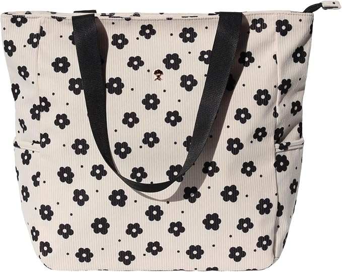 ESVAN Original Floral Water Resistant Large Tote Bag Shoulder Bag for Gym Beach Travel Daily Bags Upgraded - Image 8
