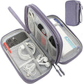 CAAORDKSO Cord Organizer Bag, Travel Cable Organizer Case Waterproof Accessories Pouch with Handle, Travel Electronic Carrying Bag for Cable, Cord, Charger, Phone, Power Bank, Earphone(Purple, Medium) by Unknown