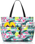 Beach Bag Tote Bags Waterproof Sandproof for Women Large Beach Tote Pool Bag Foldable with Zipper for Travel Weekend by MAHIPOCI