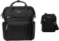 Baggallini Securtex Anti-Theft Windsor Travel Backpack for Up to 16" Laptop Securtex Anti-Theft Mini Everything Crossbody Bag 6"x8" - RFID, Locking Zippers & Cut-Resistant Strap by Unknown