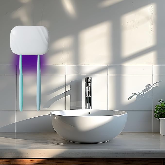 Toothbrush Storage Case with UV-C Lights – Rechargeable Portable Toothbrush Cover, Hook Wall Mount Disinfection Box for Home, Travel & Fits All Toothbrushes - Image 5