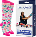 Compression Socks for Nurses - Women & Men - 20-30mmHg Graduated Compression, For Medical Staff, Athletes - 1 Pair by NurseYard