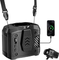 AJVV Portable Waist Fan Wearable Belt Fan Clip on Fan for Shirt, 40H Max Personal Cooling, for Camping, Outdoor, Jobsite, Travel, Black (Black) by AJVV