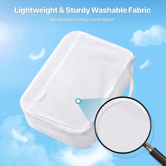 Cambond Mesh Packing Cubes for Travel Women - Lightweight Travel Bags Luggage Packing Organizer Travel Cubes for Suitcase with Handle - Image 8