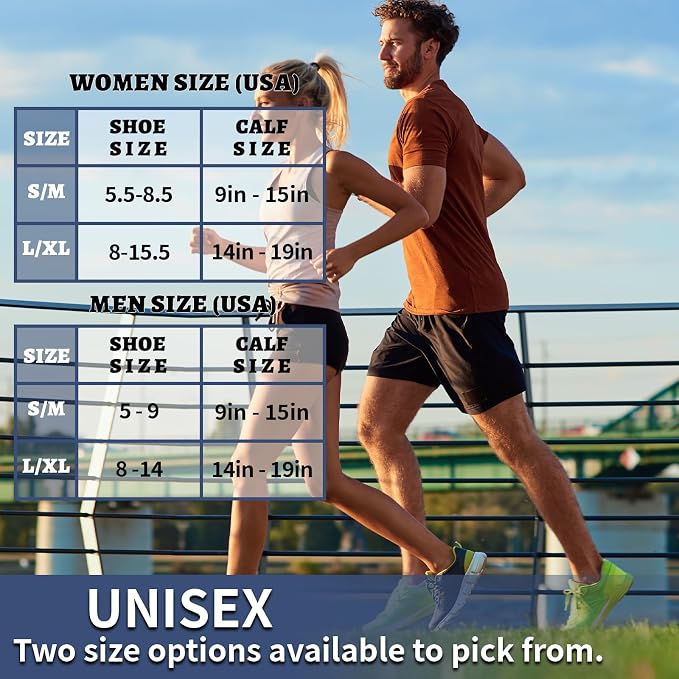 20-30mmHg Graduated Compression Socks for Men & Women – 3 Pairs, Calf Length, Medical Grade Circulation Support for Running, Travel, Nurse, Pregnancy – L/XL (Fits Calf 14-19") - Image 5
