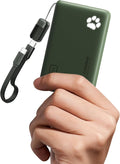 INIU 45W Fast Charging Portable Charger, Smaller 10000mAh Travel Power Bank | Flight-Safe, Detachable USB C Cable, Travel Essential, External Battery Phone Pack for iPhone 17 Samsung S26 iPad etc, Green by INIU