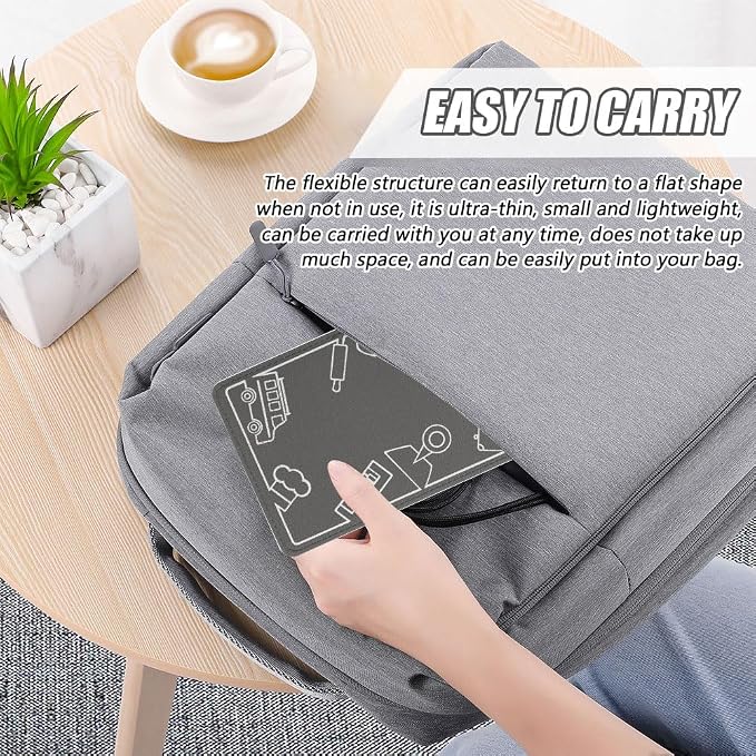 Airplane Phone Holder Flexible Flight Cell Phone Holder and Flexible Tablet Stand Airplane Travel Essential Accessories for Most Smartphones, Tablets(Color:Grey) - Image 6