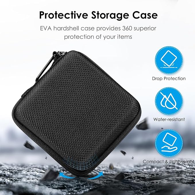 FINPAC Charger Case for MacBook, Small Electronic Organizer Pouch Bag | Portable Travel Storage for MacBook Power Adapter, Laptop Accessories, Magic Mouse, USB Drives, Gadgets, Black - Image 5