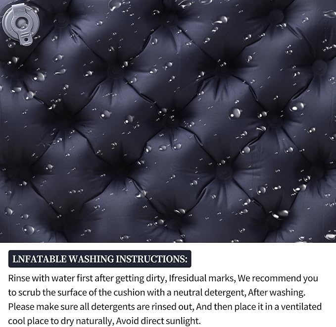 Inflatable Seat Cushion No Pump Needed for Stadium Seats Bleachers | Portable Lightweight Waterproof Pressure Relief Pad for Travel Camping Office Chair, Outdoor Sports Essential Support Cushion - Image 5