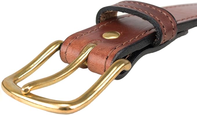 Hidden Money Belt for Travel for Men, Genuine Leather Belt with Hidden Zipper Pocket & Secret Storage - Image 3