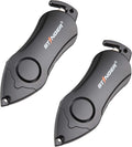 Stinger USA 140 db Siren Personal Safety Alarm Keychain Emergency Tool,2pcs | Panic Alarm Siren, Seatbelt Cutter, Car Window Breaker, Safety Device for Women Kid(Black) by Stinger