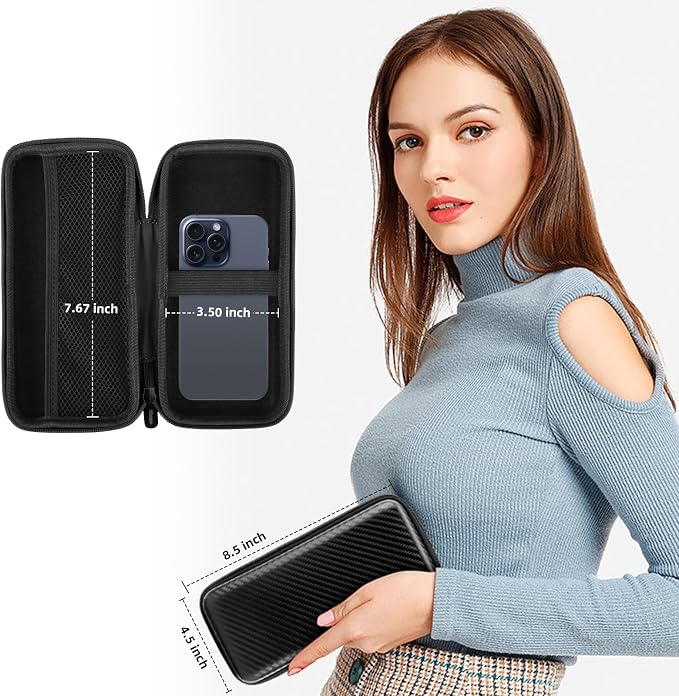 iMangoo Travel Essential Electronics Organizer Charger Case Carrying Pouch | 8.5x4.5x2" Power Bank Tech Accessories Protective Storage Shockproof Portable Purse Men Women School Office Trips Must Have - Image 7